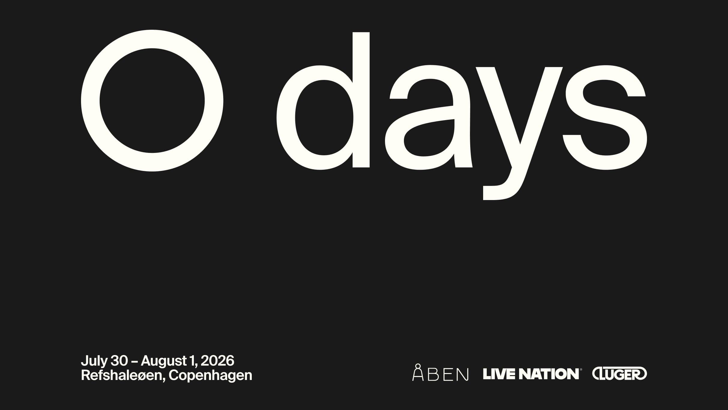 O DAYS 2026 - 3 DAYS TICKET