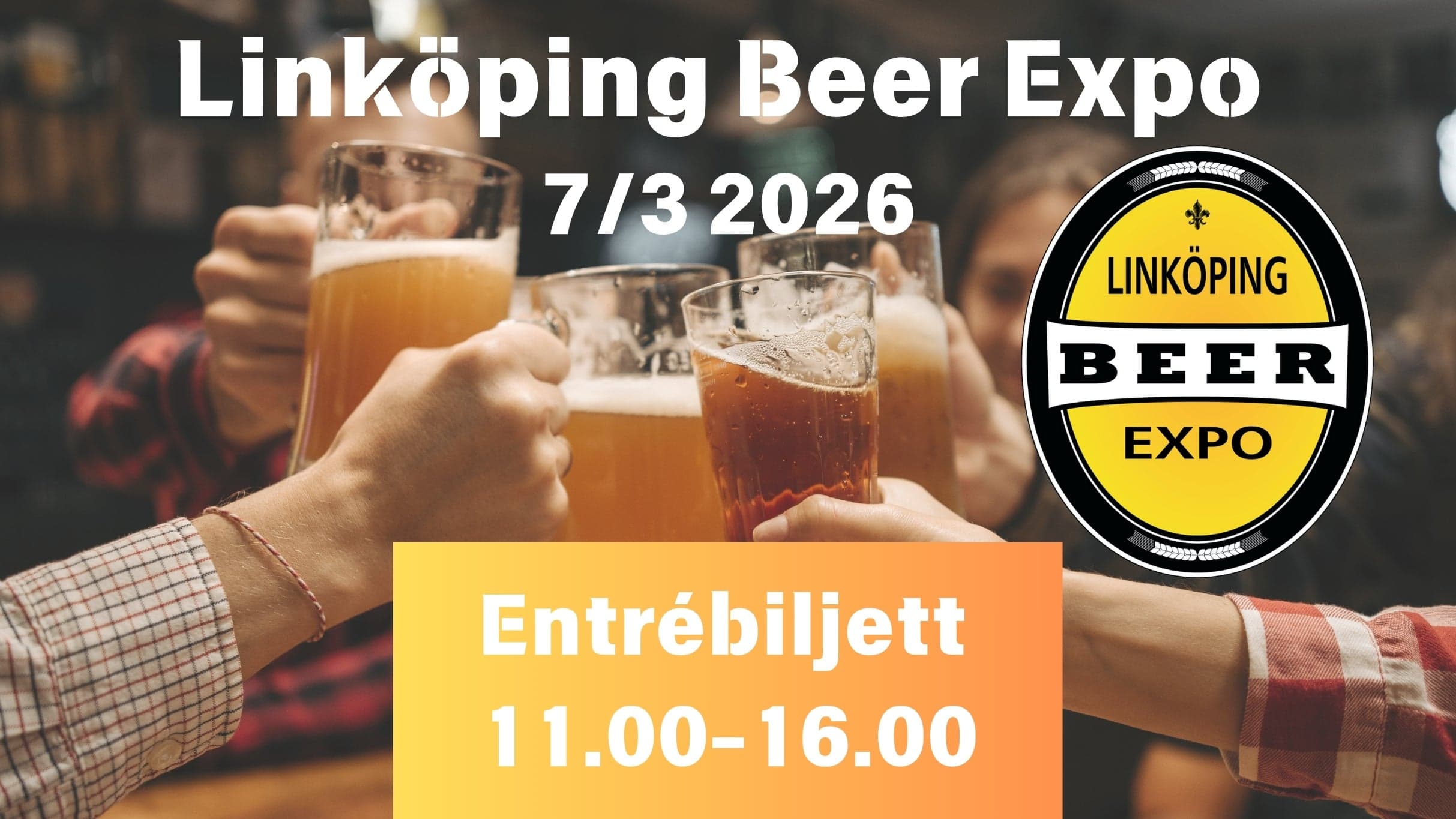 Entrébiljett - Linköping Beer Expo – En ölmässa för alla!