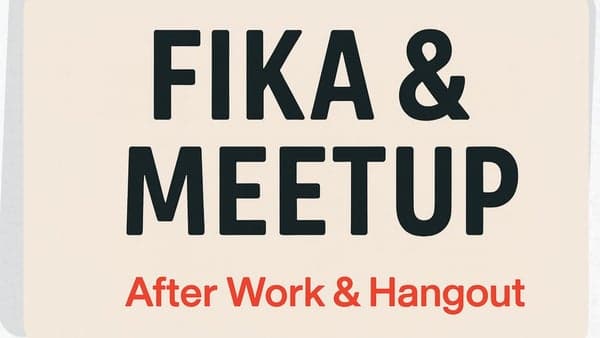 Midweek Coffee Meetup fika MR Cake (Stenpiren) (we might play Card game)