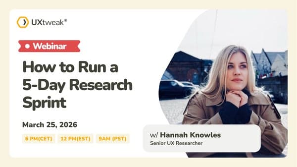 [Webinar]: How to Run a 5-Day Research Sprint