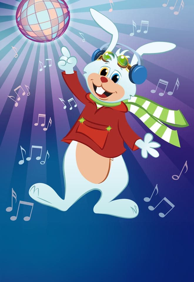 Minidisco with Liseberg rabbits